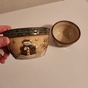 St. Nicholas Square Forest Friends Set of 2 Stoneware Bowls